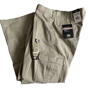 Dickies Chino Pants Mens 42X32 Beige‎ Straight Leg Loose Fit Utility Work Cargo